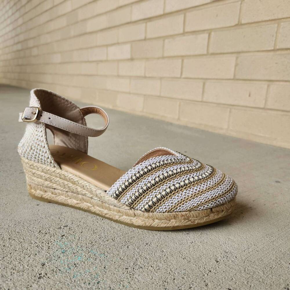 NEW GAIMO women's nil 831 espadrille sandal in natural